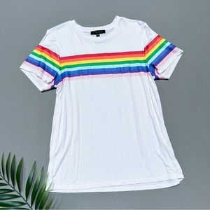 Romeo & Juliet Couture rainbow stripe tee, M.